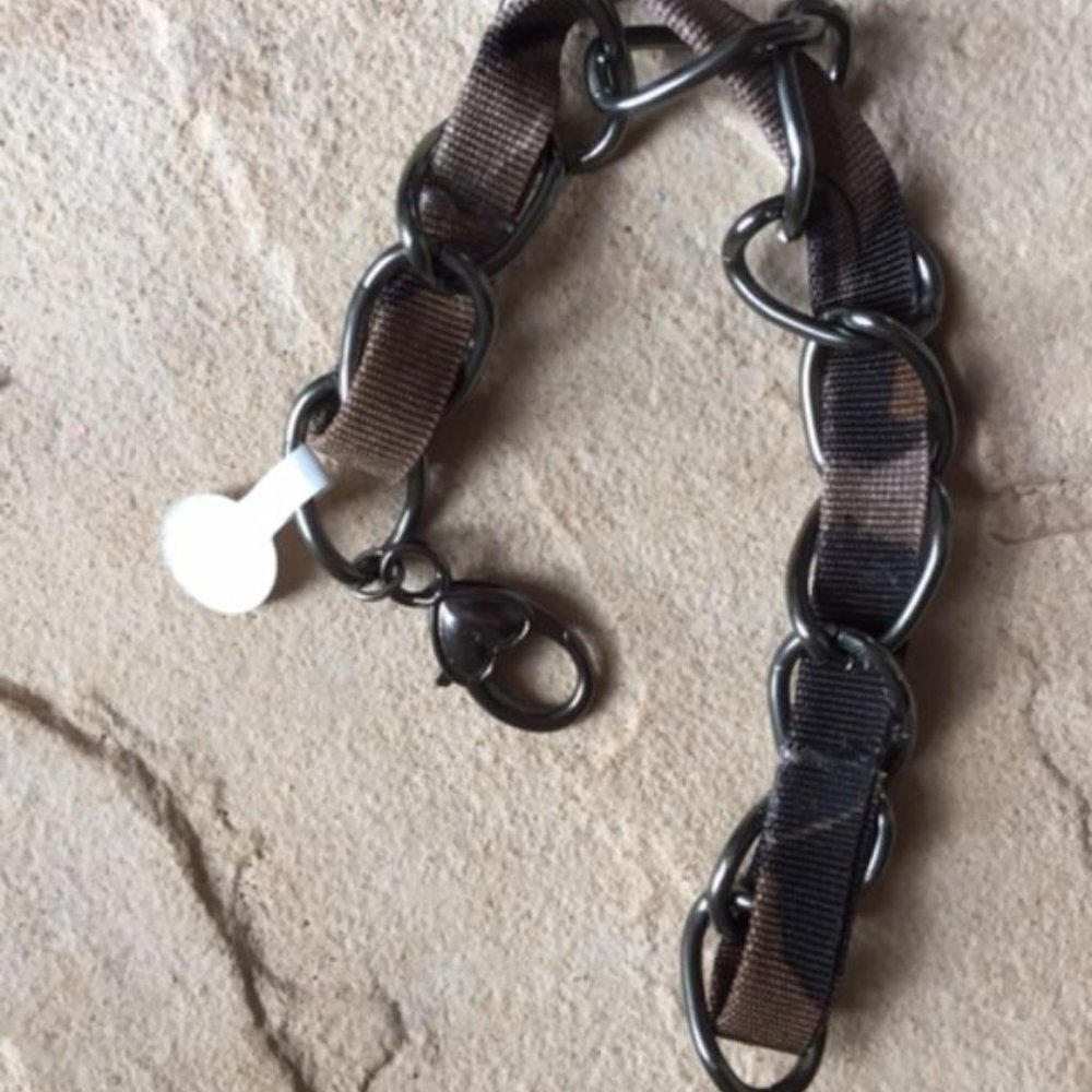 Camo Bracelet - Chain  & Cloth- NWOT